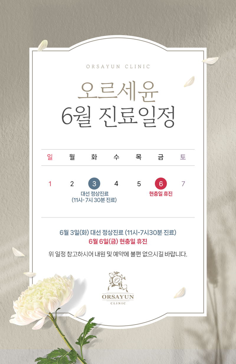 6월진료일정